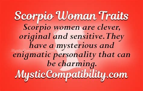 Scorpio Woman Personality Traits - Mystic Compatibility