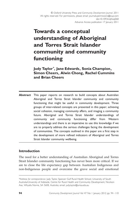 Pdf Give An Example Of A Social Issue Faced By Aboriginal And Torres