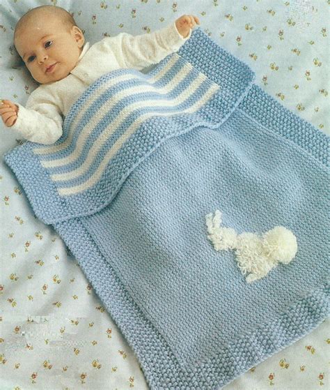 PDF Baby Pram Blanket Knitting Pattern Vintage Retro Baby Etsy UK