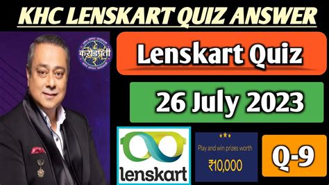 Lenskart Quiz Answers Today Lenskart Quiz Kbc Marathi 19 July