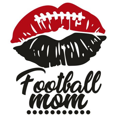 Lips Football Mom Svg Football Mom Vector File Lips Football Mom