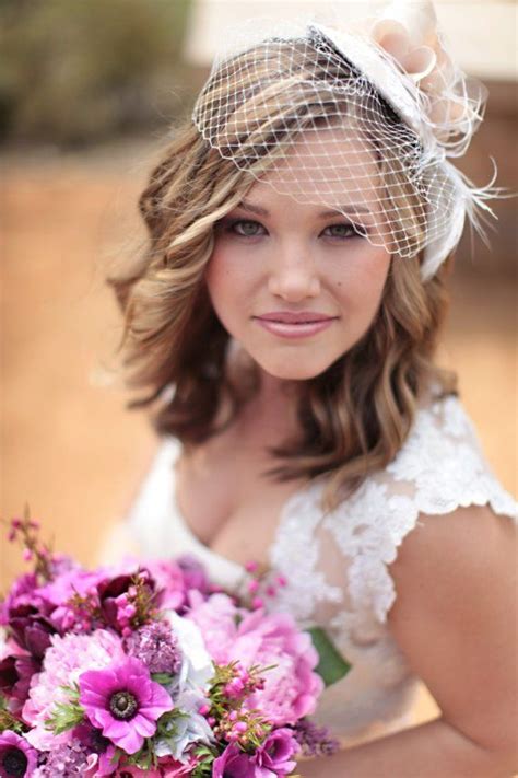 Birdcage Veil Hat Bridal Wedding Hair Wedding Hairstyles Bride