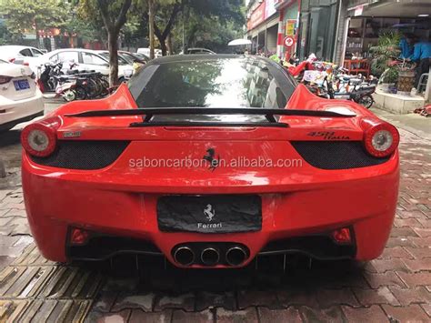 For Ferrari 458 Italia Carbon Fiber Rear Diffuser Valance Oem Style