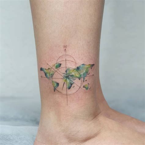 26 Compass Tattoo Ideas For The Traveler Within You