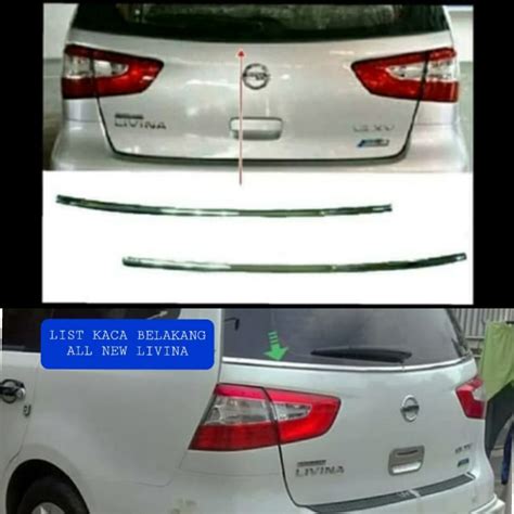 Jual List Kaca Belakang Chrome All New Grand Livina 2014 2018 Shopee