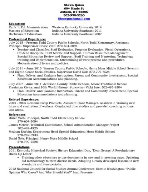 Quinn Resume 2016 Pdf