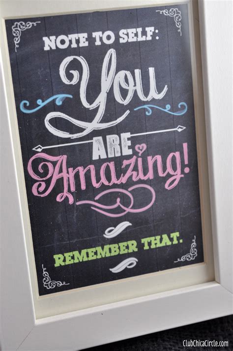 You Are Amazing Chalkboard Inspirational Printable