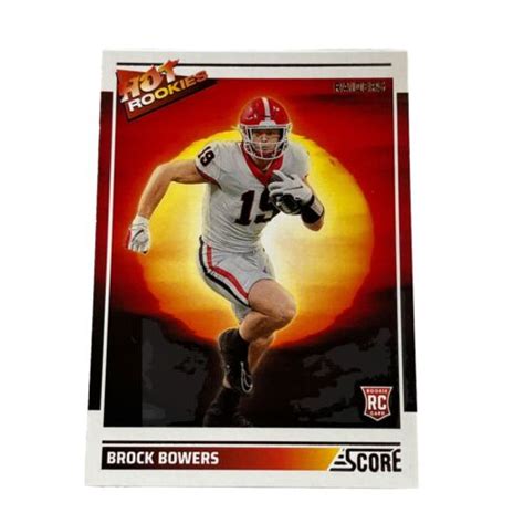 Score Football Hot Rookies Card Brock Bowers Las Vegas