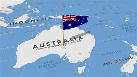 australia in the map of world 1