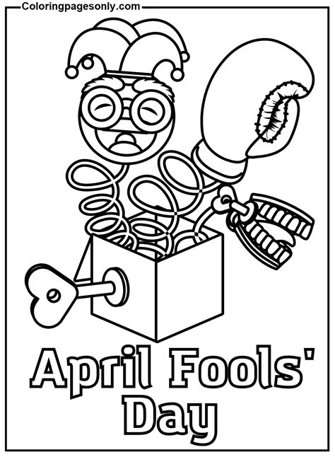 April Fools' Day Free Coloring Page - Free Printable Coloring Pages