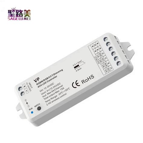 Vp Rgbw Rgb Cct Dimmen 4 Kanaals Rgbw Led Rf Controller 12V 24V Dc