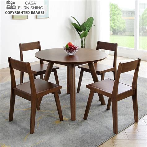 Round Dining Table 4 Seater | Dining Table and Chairs | Casa Furnishing