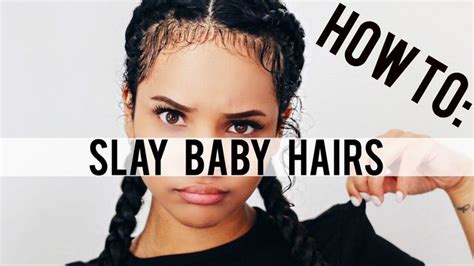 How To Slay Your Edges Baby Hair Tutorial Baby Hairstyles Hair