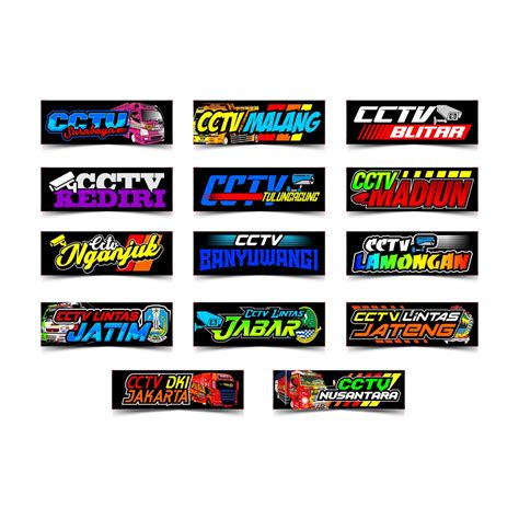 Jual Stiker Truk Stiker CCTV Stiker Sodrek Pack Isi 14 Stiker