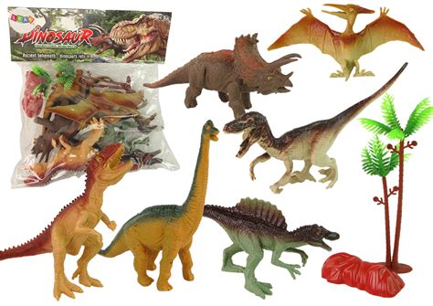 Set of Dinosaurs Figurines Accessories 8 Pieces. | Toys \ Dinosaurs