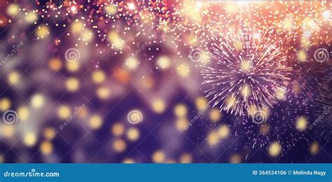 Fireworks Display Happy New Year Background Stock Photo - Image of ...