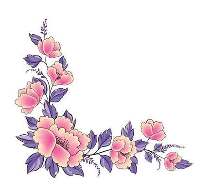 Flower Corner Border Vector Art, Icons, and Graphics for Free Download