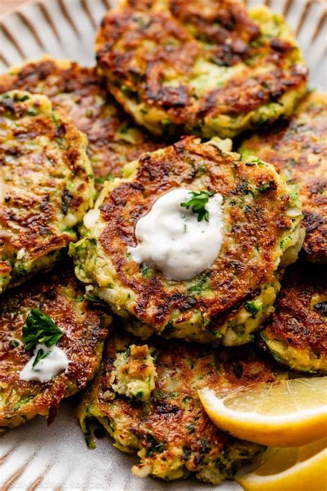 Zucchini Fritters With Creamy Yogurt Sauce Sally S Baking Addiction