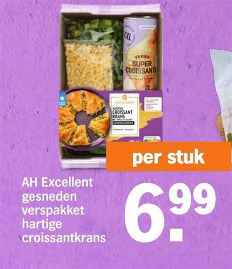 Excellent Gesneden Verspakket Hartige Croissantkrans Per Stuk