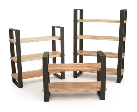 Modern Rustic Live Edge Natural Wood Shelves