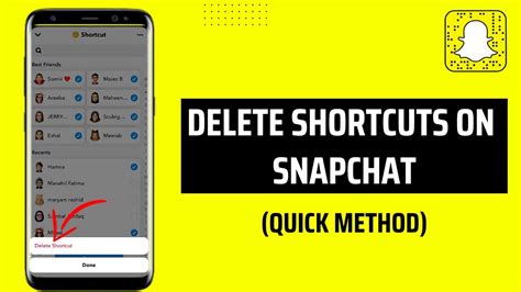 How To Delete Shortcuts On Snapchat Youtube