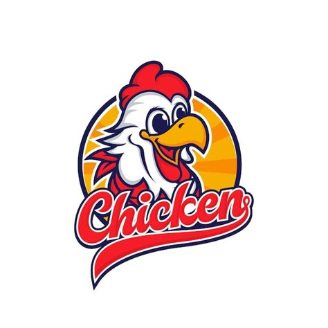 Premium Vector | Chicken mascot logo design