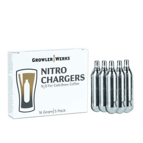 Nitro N2O Charger - Comes in a Box of 5 - Desinged by GrowlerWerks