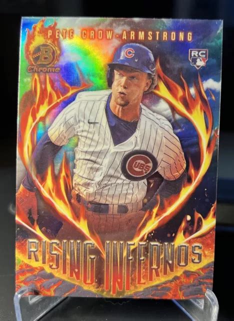 PETE CROW ARMSTRONG 2024 Bowman Inferno Cromato Rialzato Chicago Cubs