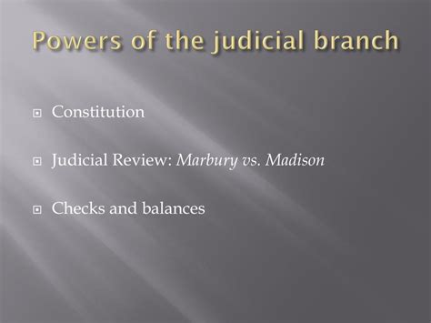 PPT - The Judicial Branch PowerPoint Presentation, free download - ID ...