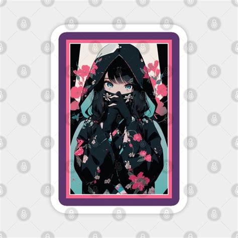 Aesthetic Anime Girl Pink Rosa Black Quality Aesthetic Anime Design Premium Chibi Manga