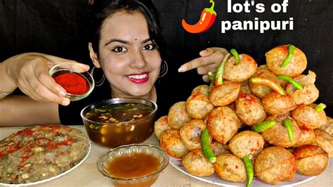 Panipuri Challenge Golgappa Challenge Extra Spicy Panipuri 😋😋