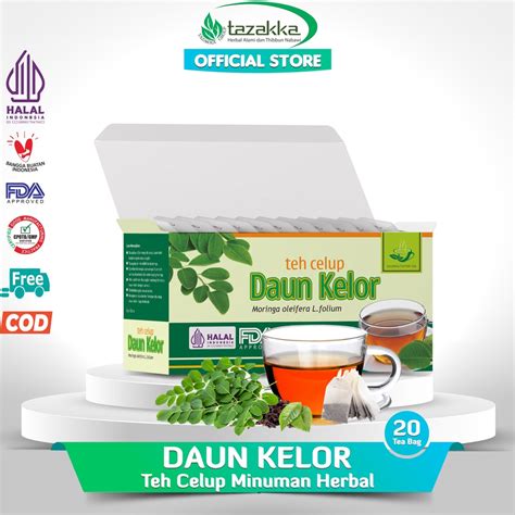 Jual Tazakka Teh Daun Kelor Original 100 Celup Bpom Halal Moringa Isi