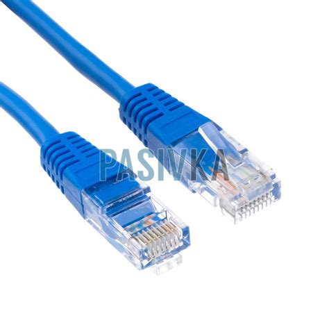 Патч-корд 3 м UTP cat.5e литий синій W&T CAT.5E UTP CORDS-3M-BLUE, код ...