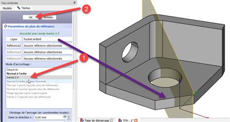 2ème trou dans la paroi verticale Parcours guidé FreeCAD