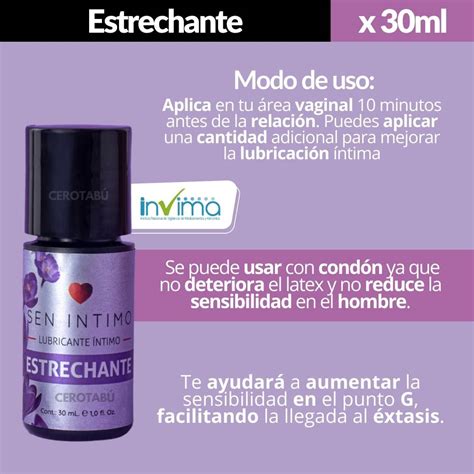 Lubricante Estrechante Vaginal Sen Intimo x30 mL Cero Tabú