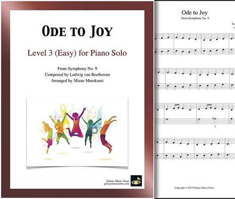 Ode To Joy By Beethoven Easy Piano Solo Sheet Music W Tutorial