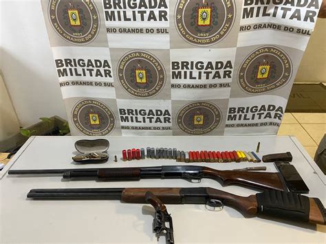 Brigada Militar De Taquara Realiza Prisão E Apreensão De Armas Durante