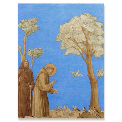 Saint Francis Of Assisi Canvas Sermon To The Birds St Etsy