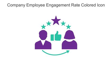 Company Employee Engagement Rate Colored Icon In Powerpoint Pptx Png