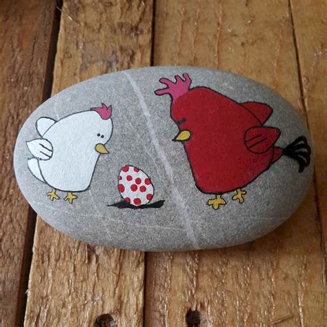 50 Easy Diy Chicken Painted Rocks Ideas 45 Rock Crafts Painted