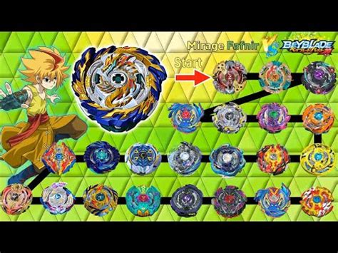 Mirage Fafnir VS ALL Season 2 Marathon Beyblade Burst Sparking 베이블레이드