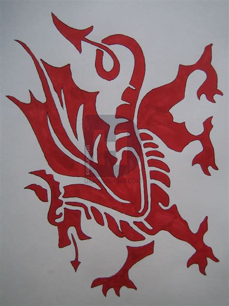 Welsh Dragon Drawing at PaintingValley.com | Explore collection of Welsh Dragon Drawing