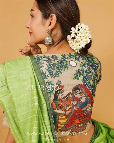 Hand Painted Blouse Designs Blouse Back Neck Designs Blouse Designs