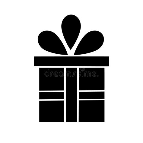 Silueta De Caja De Regalo Silueta Negra De Regalo Vector Ilustración