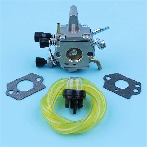 Carburetor Carb Fuel Line Primer Bulb Gasket Kit For Stihl FS120 FS120R