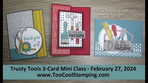 Trusty Tools Mini Class Replay February 27 2024 In 2024 Dad Cards