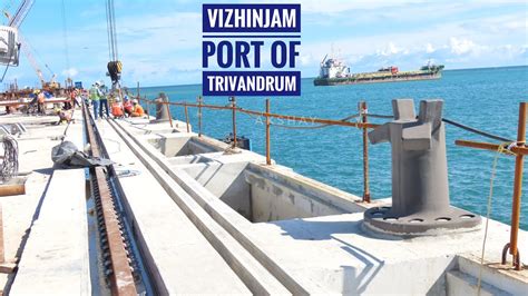 Vizhinjam Port Of Trivandrum Inside View Progress Of Berth Breakwater