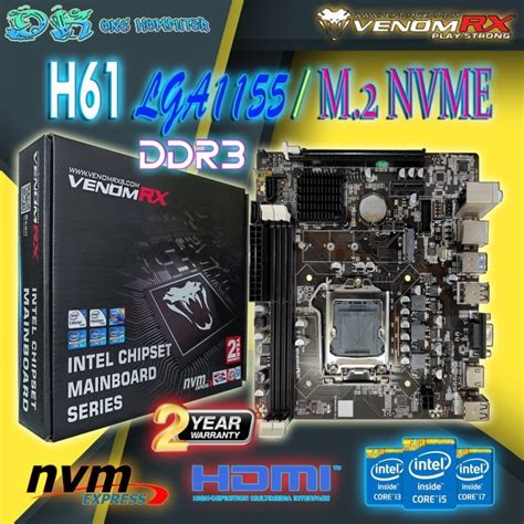 Jual Motherboard Venom Rx H61 Socket 1155 Shopee Indonesia