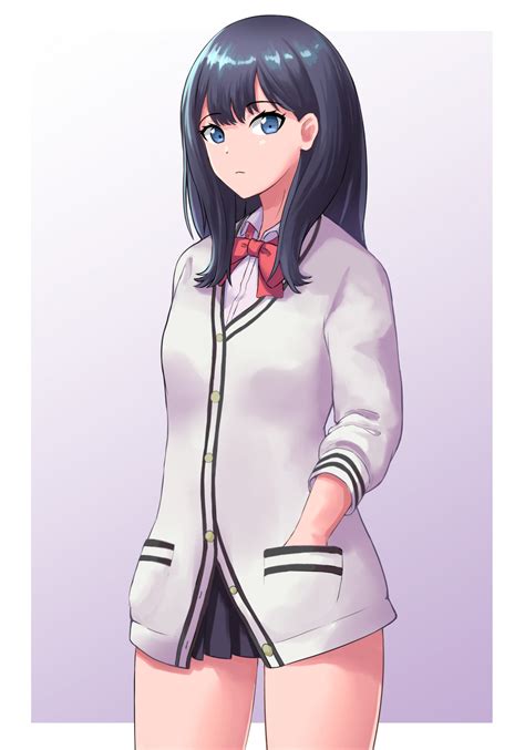 Wallpaper Anime Girls Super Robot Taisen Ssss Gridman Takarada Rikka Long Hair Black Hair