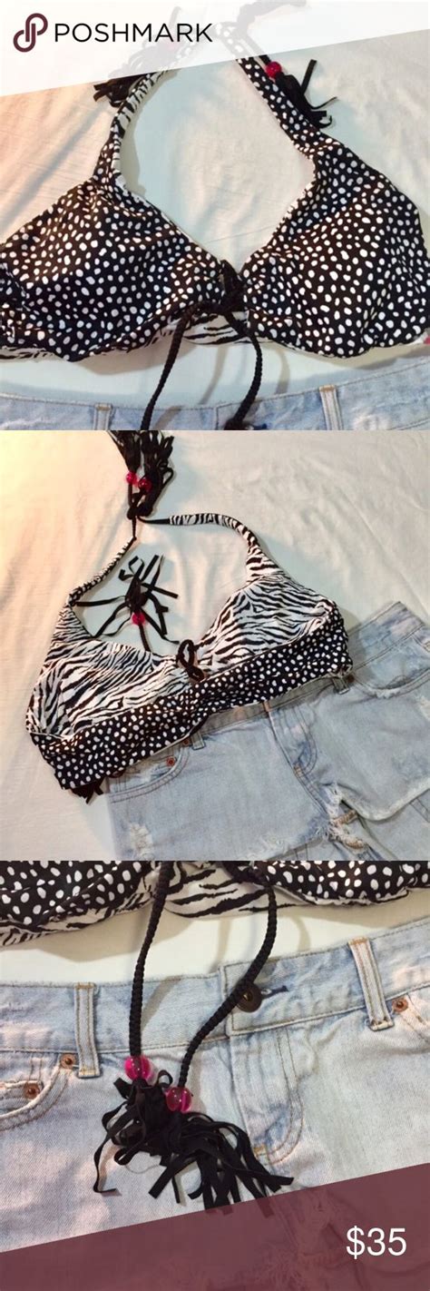 Victoria S Secret Halter Top Reversible Bikini Bikinis Reversible Bikinis Bikini Tops
